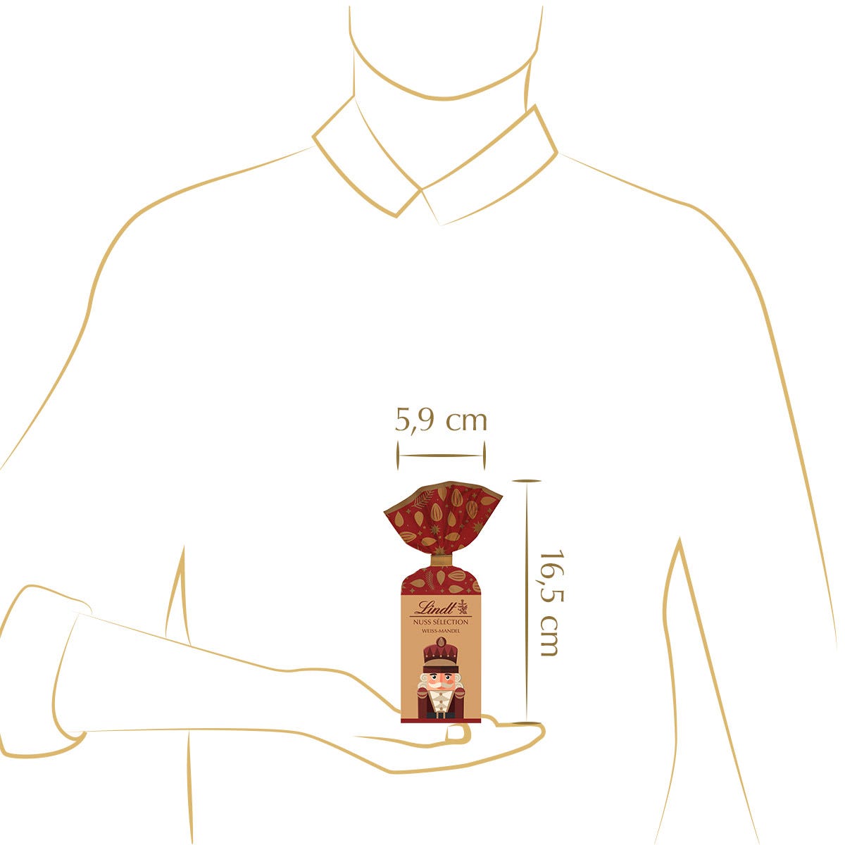 Nuss Sélection Weiße Mandeln, 100g