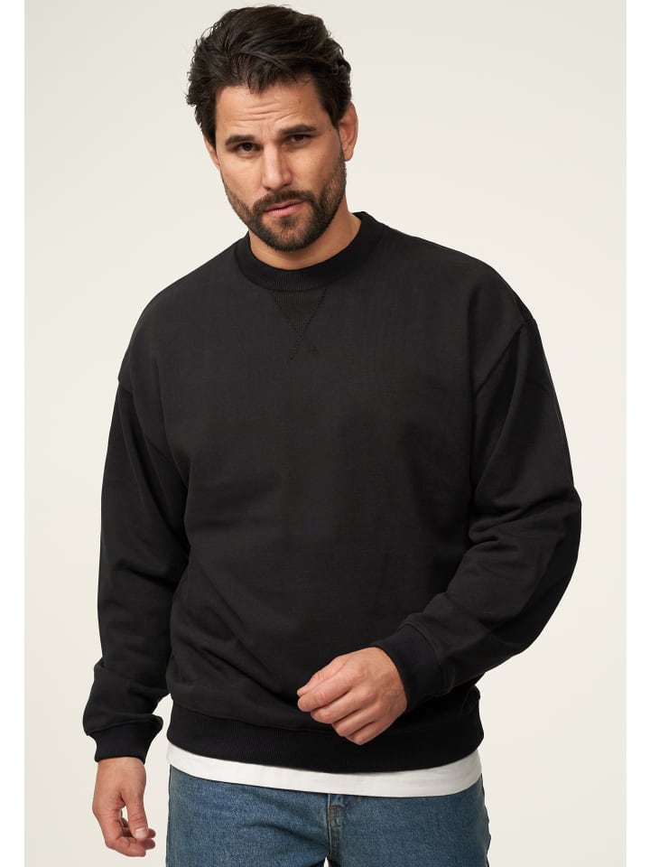 SOULSTAR Sweatshirt - S2AGEO Oversize Pullover Crew-Neck Sweater in Black günstig kaufen