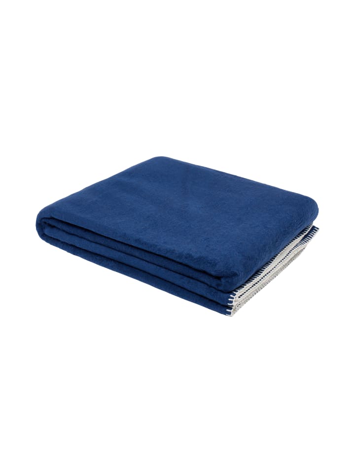 Sansibar Wohndecke Doubleface in Blau günstig kaufen 150x200 cm