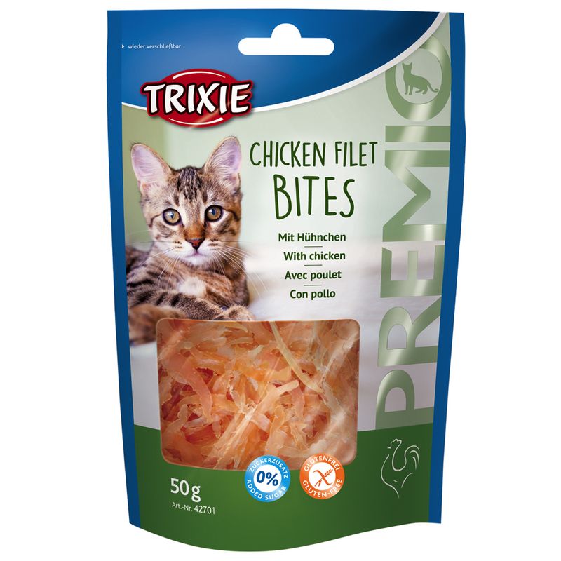 Trixie Katzensnacks zu Discountpreisen % bei bitiba.de: Trixie Premio Chicken Filet Bites