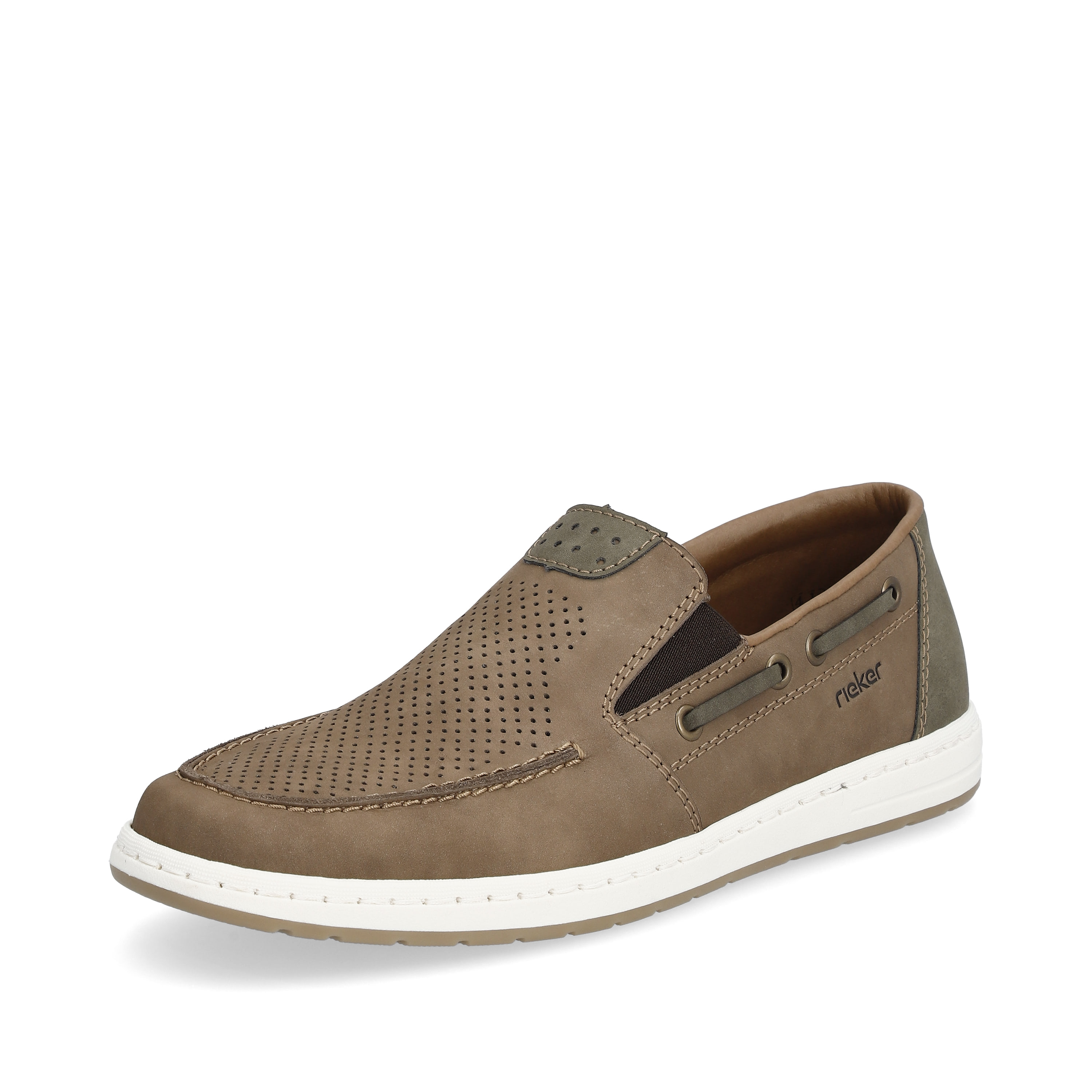 Rieker Herren Slipper braungrau