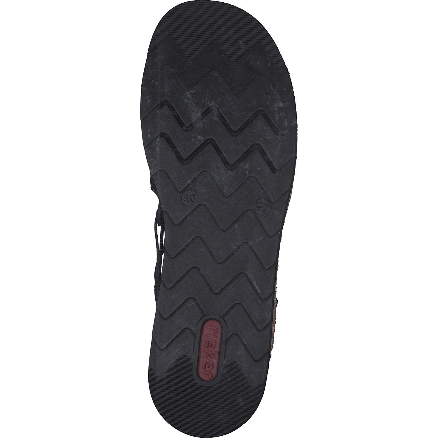 Rieker V7972, Keilsandaletten, Damen, Schwarz
