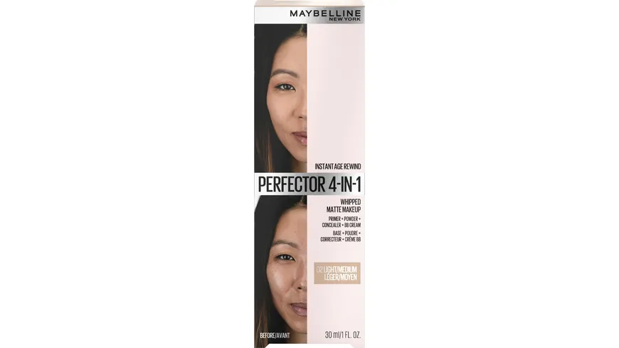 MAYBELLINE NEW YORK 4-in-1 Make Up mit Concealer 30 ml 2 - light Medium