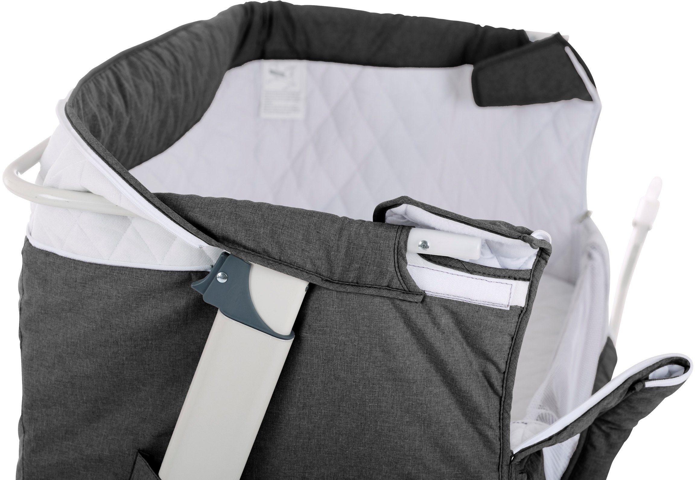 BabyGo Beistellbett Together, dark grey, faltbar
