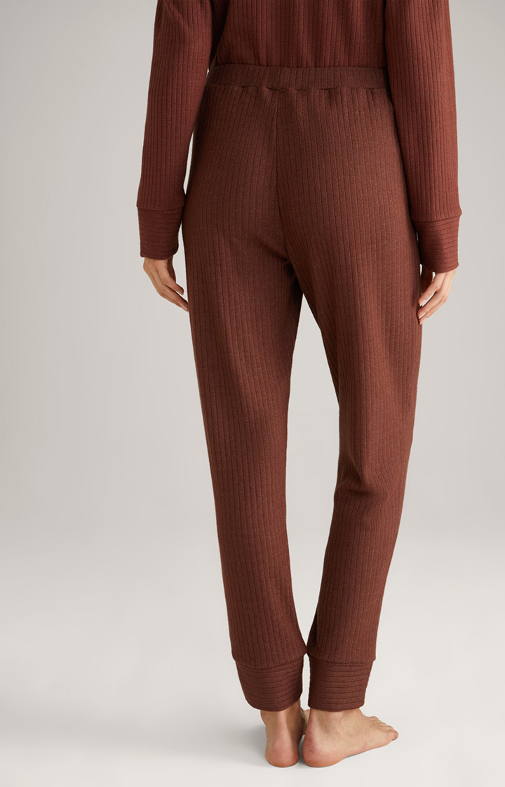 Loungewear Ripp-Joggpants in Coffee