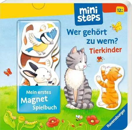 ministeps: Mein erstes Magnetbuch: Wer gehört zu wem? Tierkinder