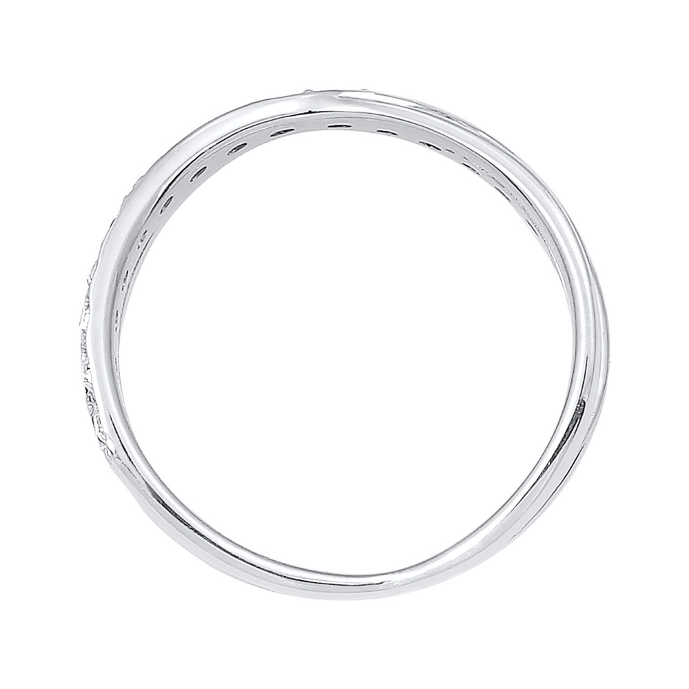Elli Elli Bague Femmes Enroulement Élégant avec Cristaux en Argent Sterling 925 Bague