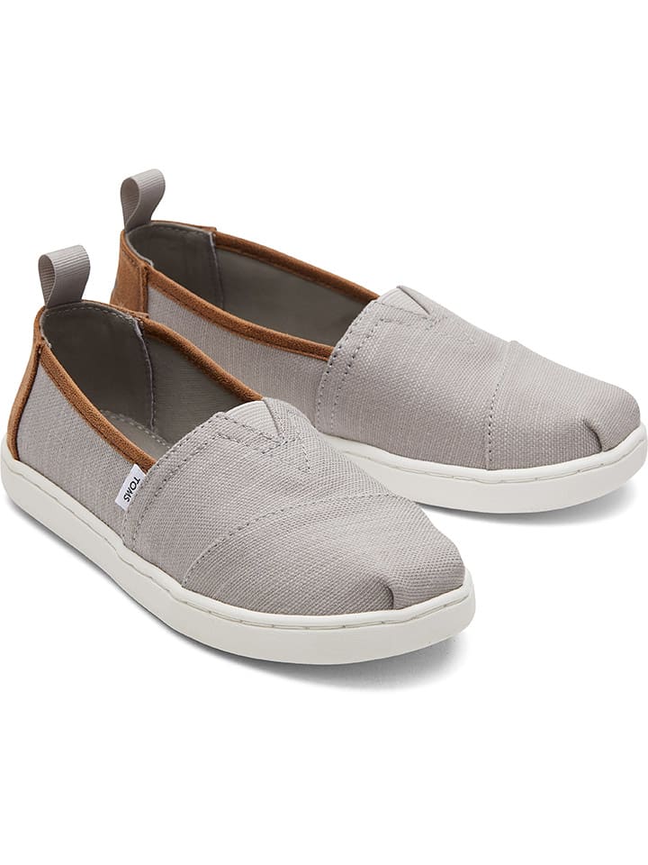 TOMS Slipper in Grau/ Braun günstig kaufen
