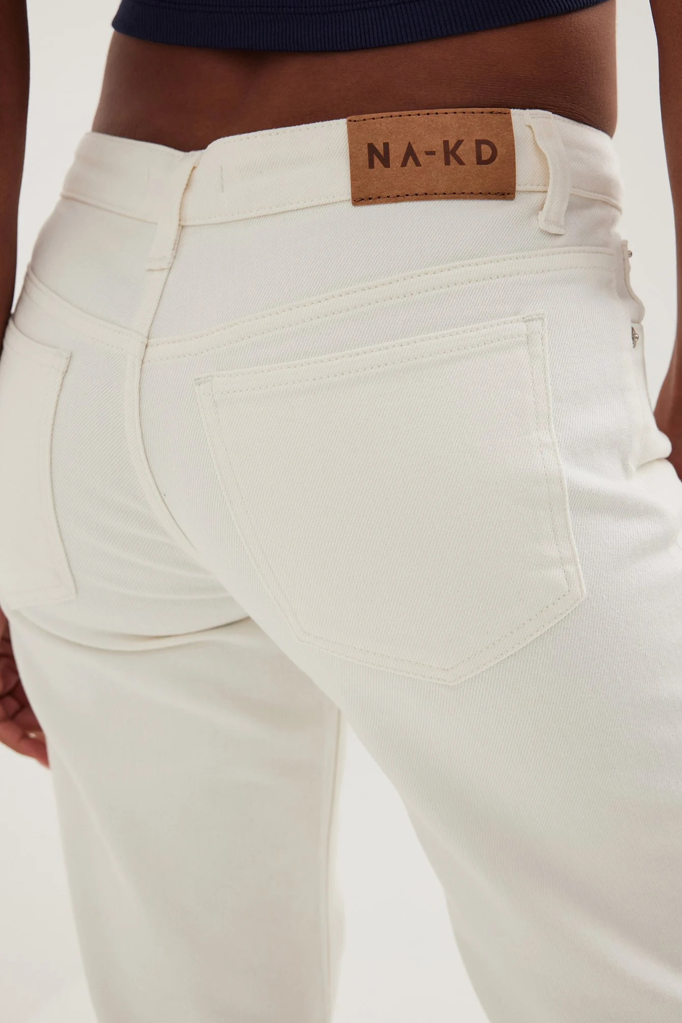 Gerade Jeans mit niedriger Taille