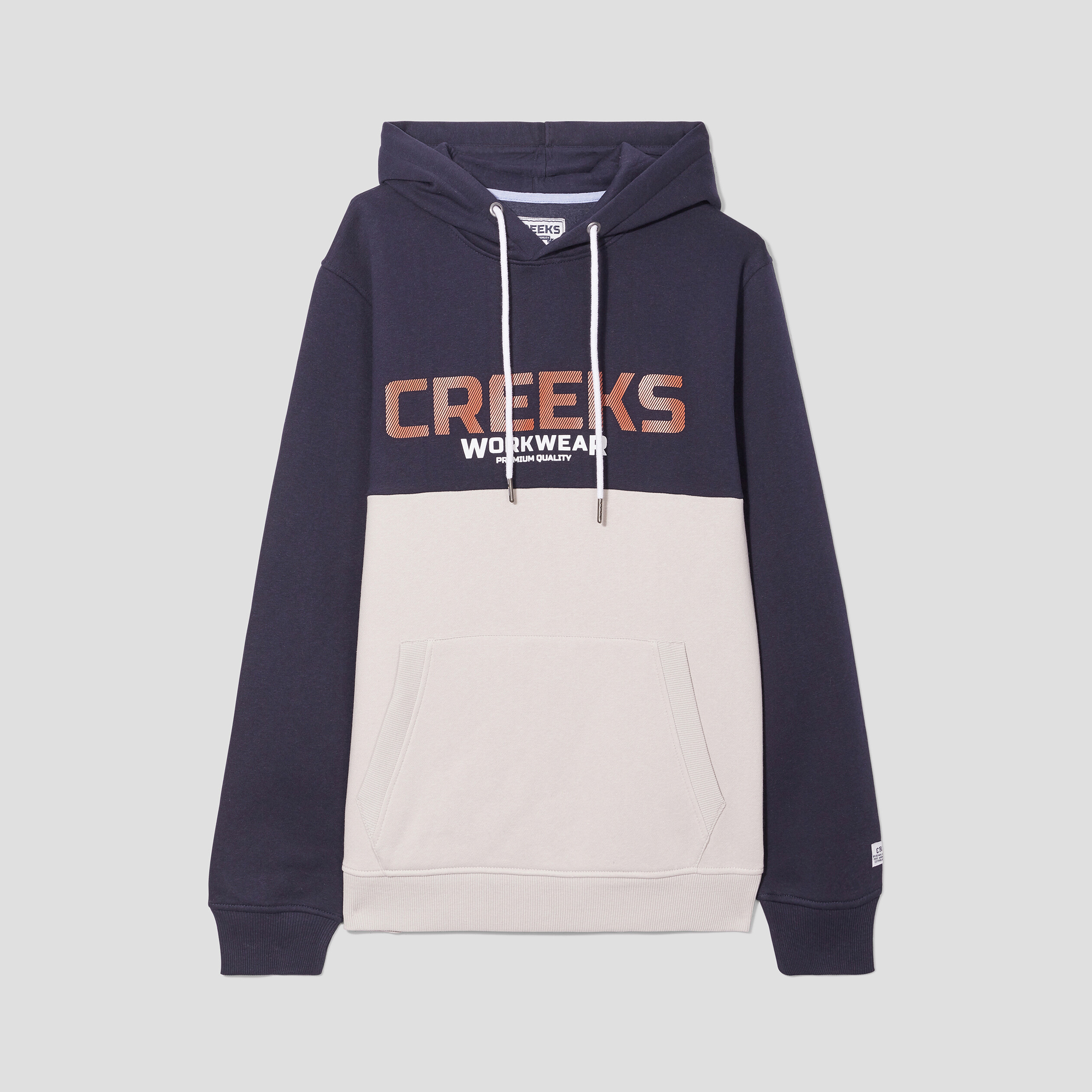 Sweat à capuche hoodie Creeks bleu foncé homme | La Halle