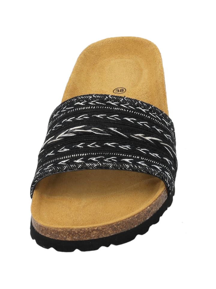 palado Pantoletten in negro/plata (7cm) günstig kaufen