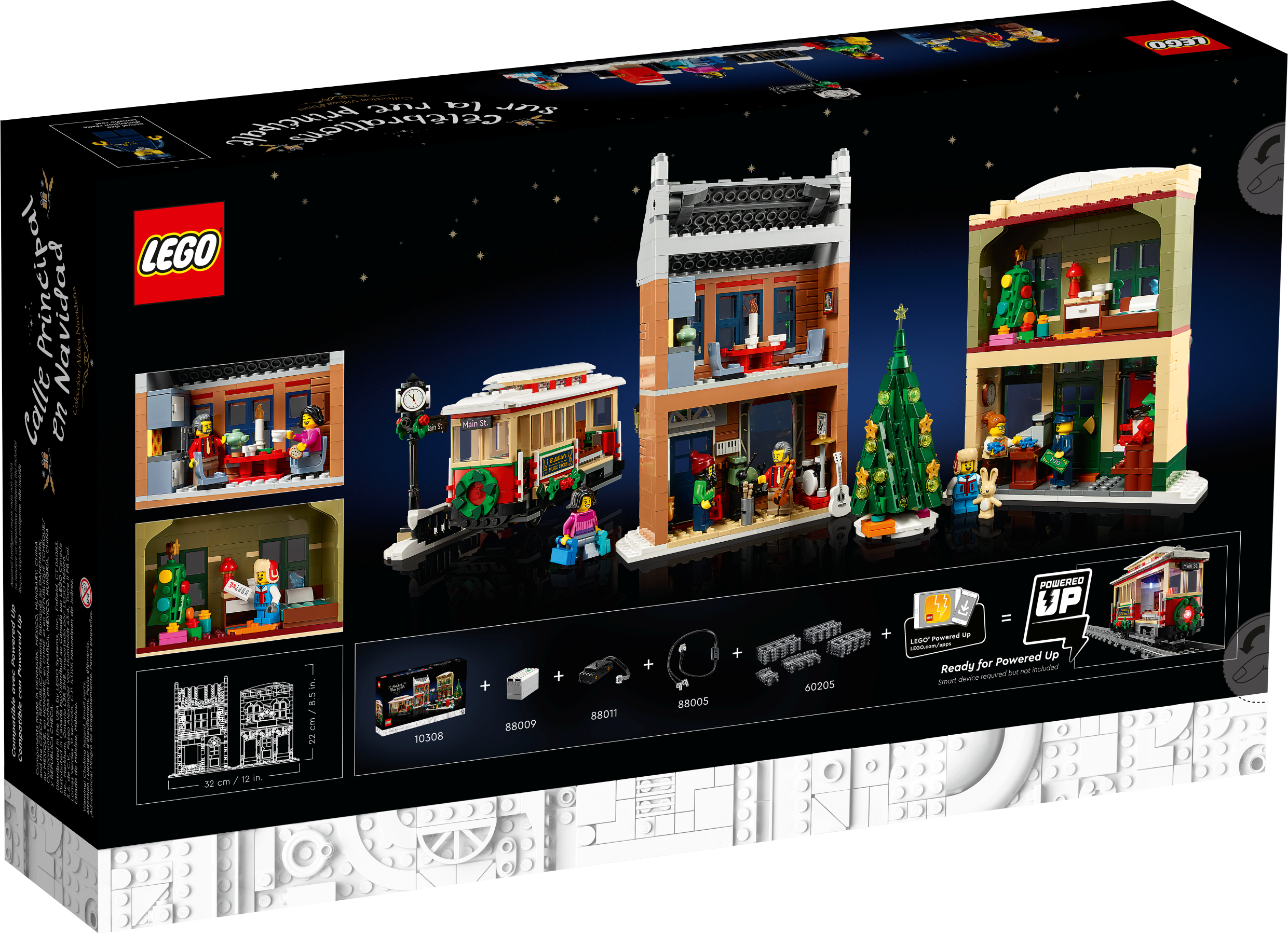 Weihnachtlich geschmückte Hauptstraße 10308