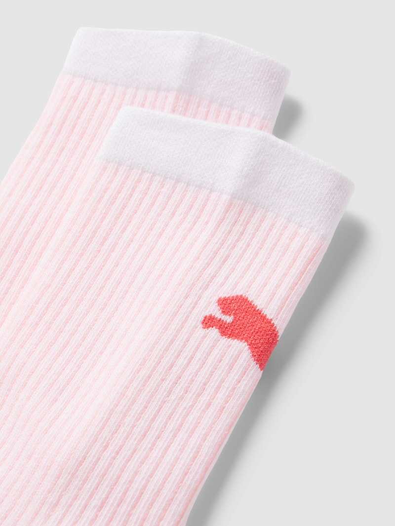 Socken mit Label-Details im 2er-Pack Modell 'Classic Sock' in rosé