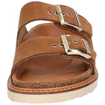 Genuins Hawaii Velour Pantolette in braun