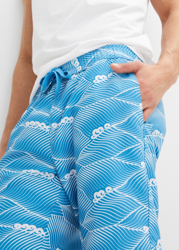 Strand-Shorts aus recyceltem Polyester, Regular Fit
