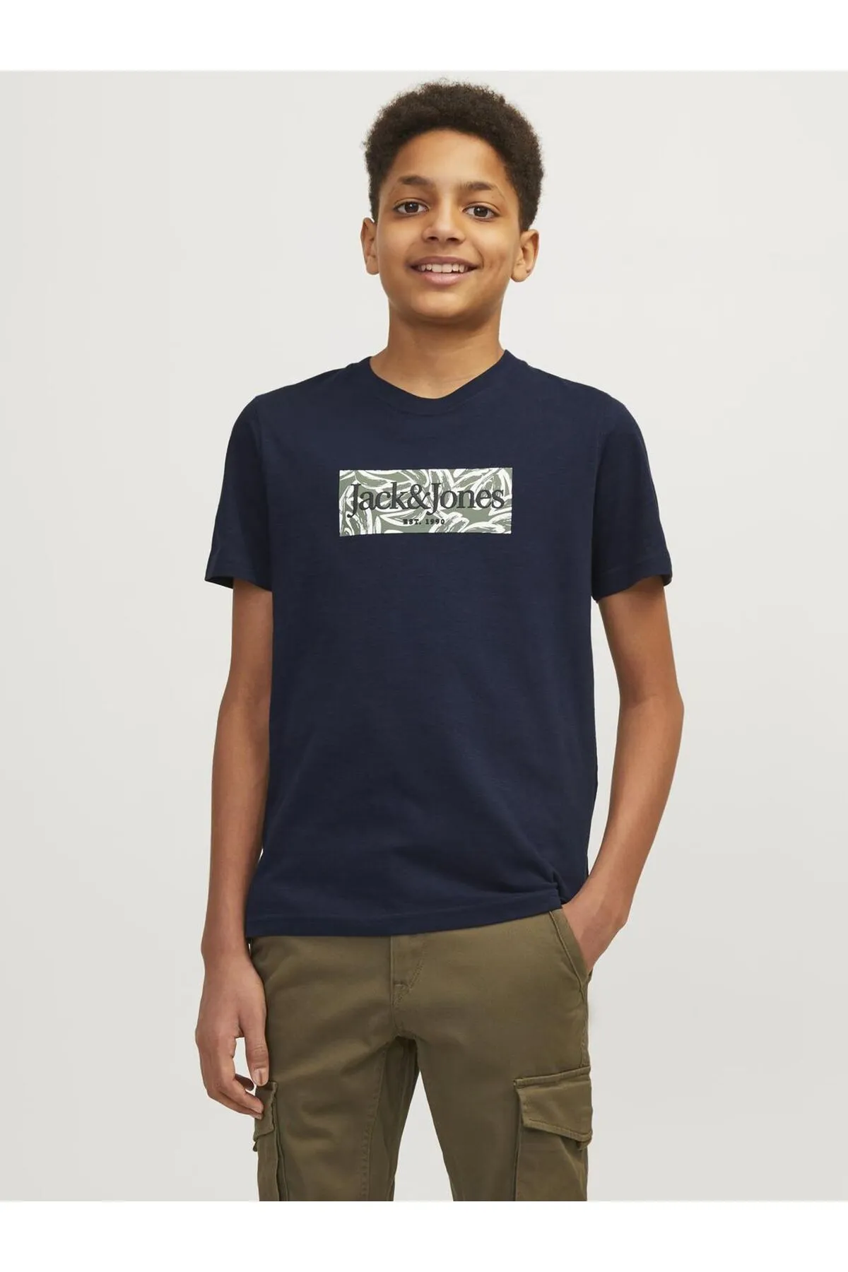 Jack & Jones Junior  T-Shirt - Braun - Regular Fit
