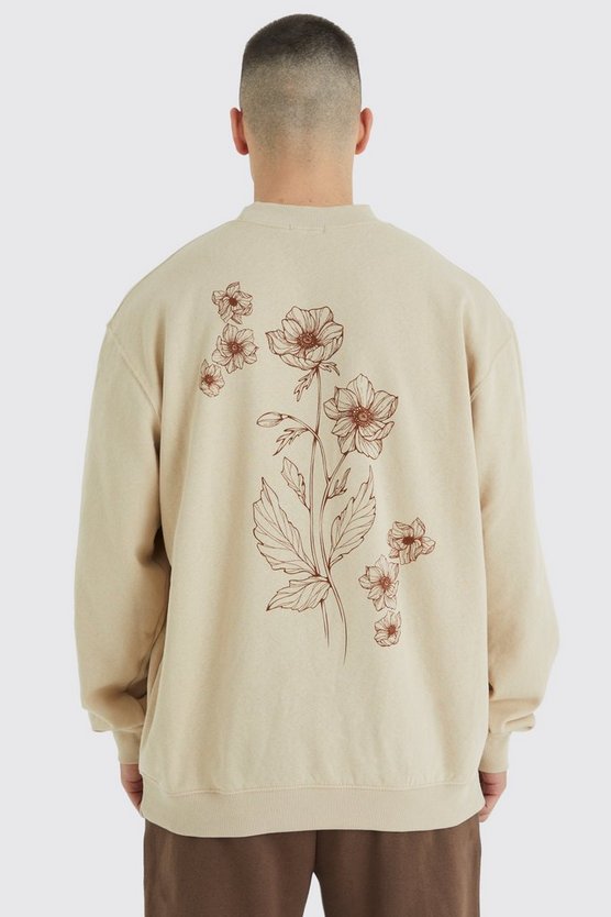 Tall Sweatshirt mit Blumen-Print