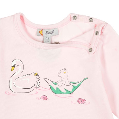 T-Shirt langarm, rosa für Mädchen