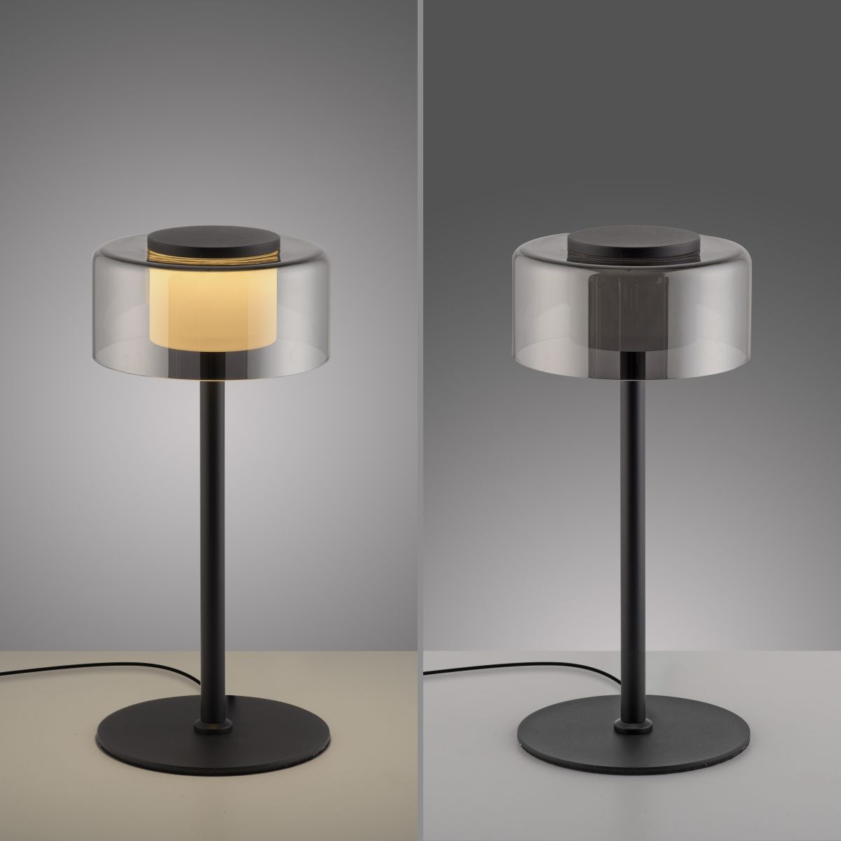 Paul Neuhaus 1-flg Tischlampe Rika Schwarz