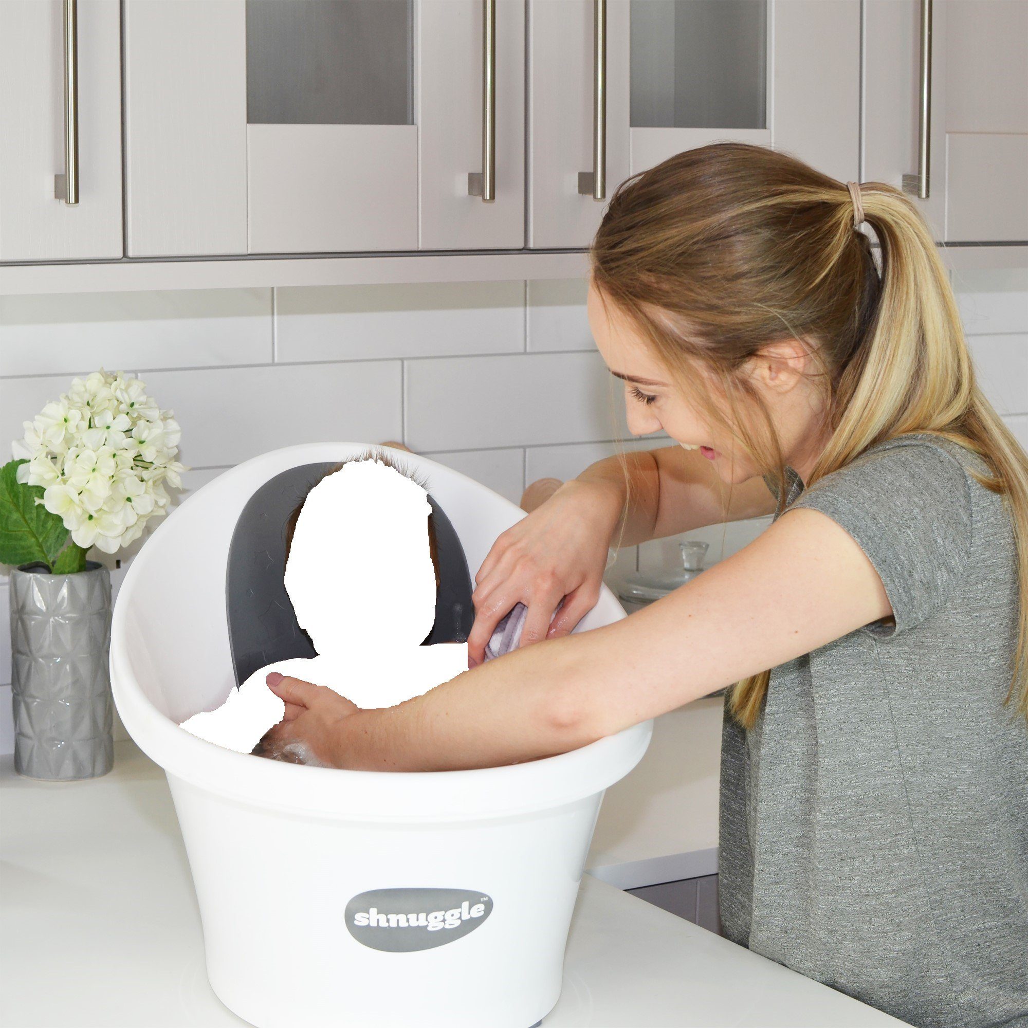 Shnuggle Babybadewanne mit Anti-Rutsch-Vorrichtung