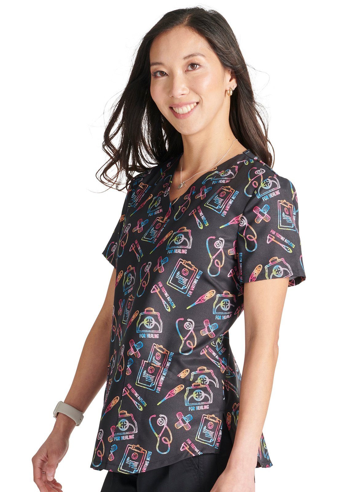 Cherokee Funktionsbluse Bunt bedruckter Damen Kasack 