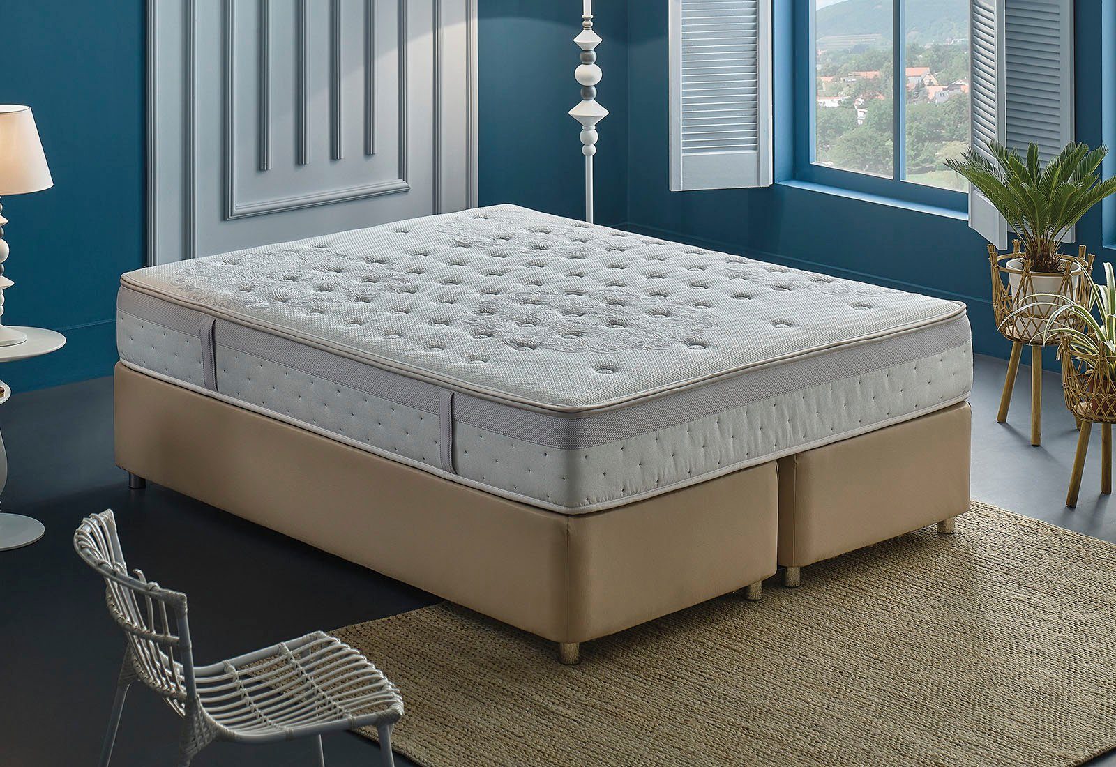 Taschenfederkernmatratze Siena Expert, Yatas Bedding, 27 cm hoch, Matratze in 90x200 cm und weiteren Größen, atmungsaktive Matratze