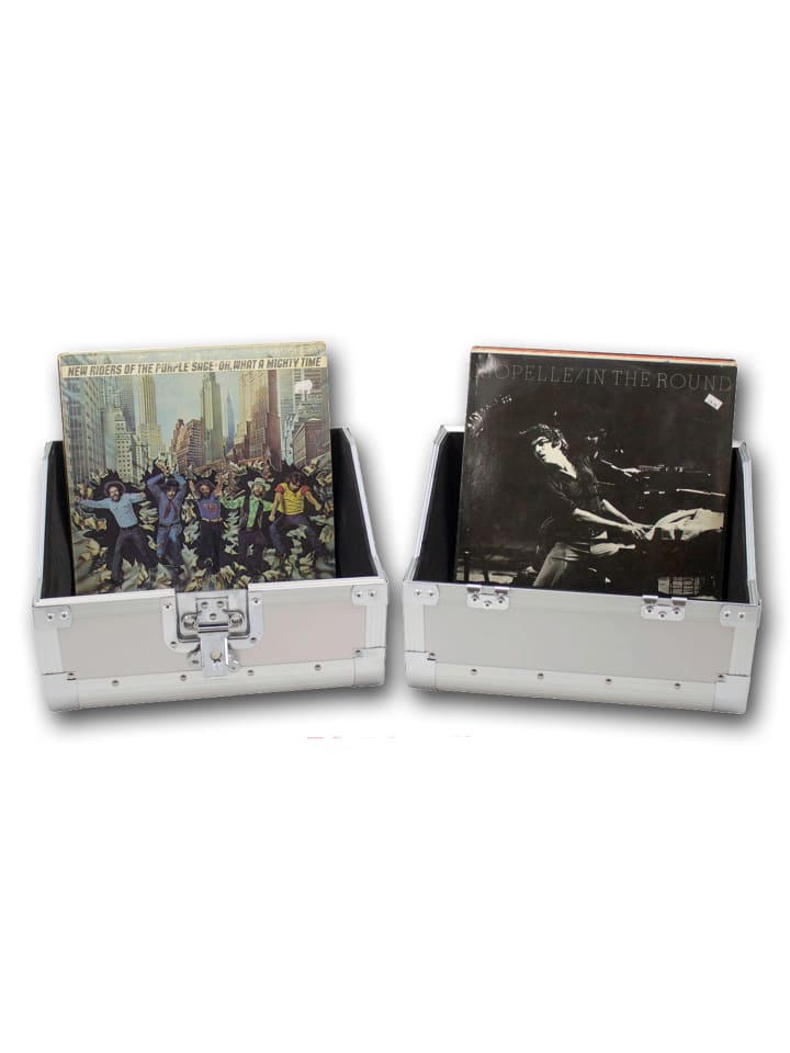 SATISFIRE LP DJ Plattenkoffer für 80 Schallplatten/Vynil in blau günstig kaufen onesize