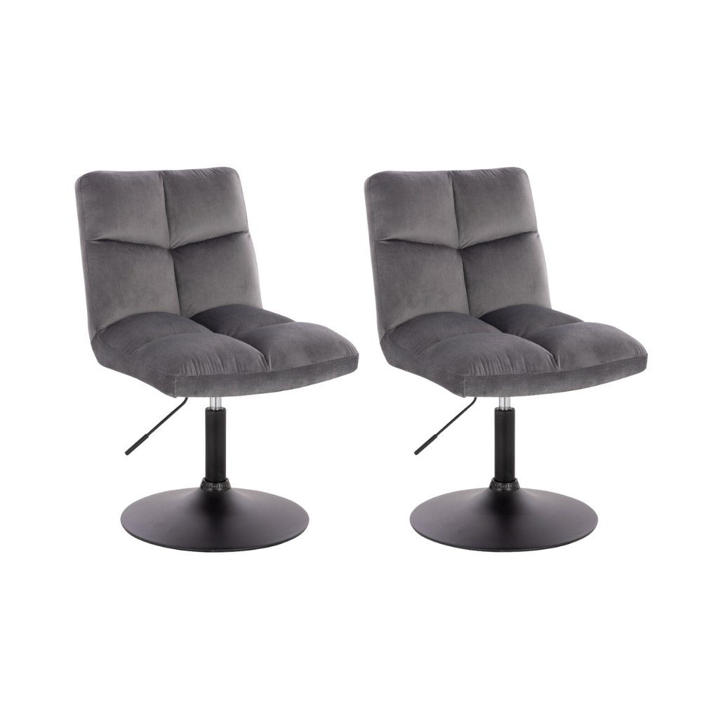 HOME DELUXE Polsterstuhl Pokerstuhl ACE 2er - 8er Set (2 Stück, 2 St), drehbar & höhenverstellbar, Barstuhl Samtstuhl Esszimmerstuhl