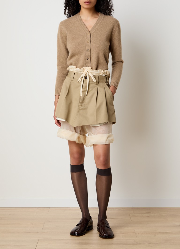 Pantaloncini a vita alta e taglio dritto con tasche laterali di Maison Margiela.
