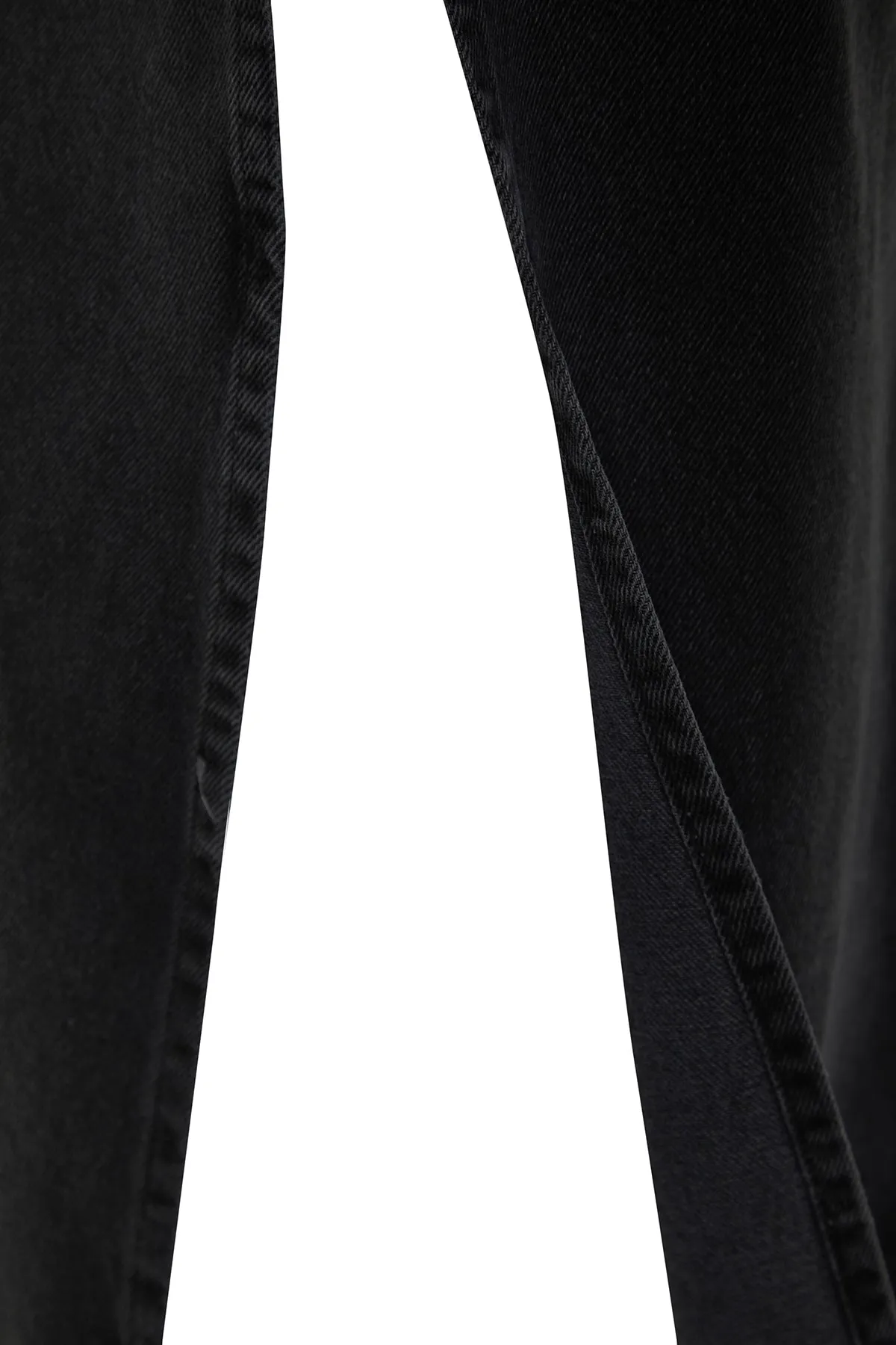 Trendyol Collection  Anthrazitfarbener Maxi-Jeansrock mit Schlitz und hoher Taille TWOSS23ET00109