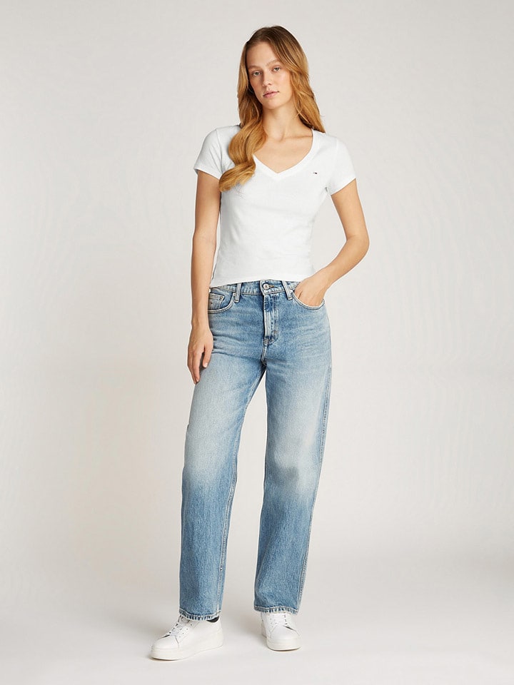 TOMMY JEANS Shirt in Weiß günstig kaufen