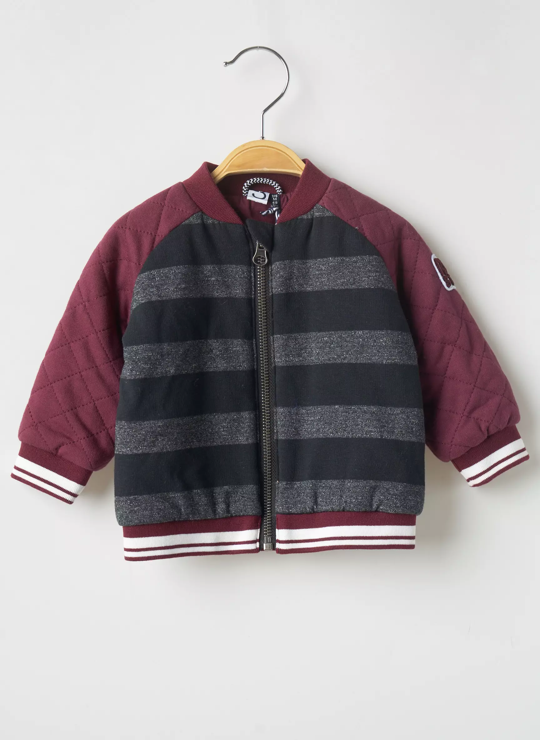 3 Pommes Vestecasual Garcon couleur rouge