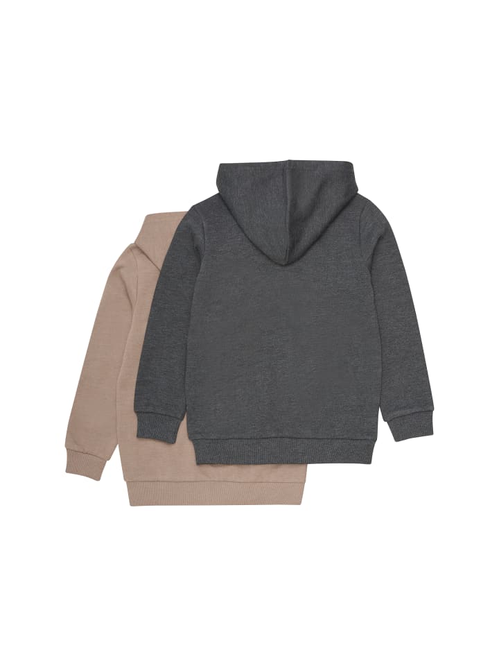 Minymo Kapuzensweatjacke in Braun günstig kaufen