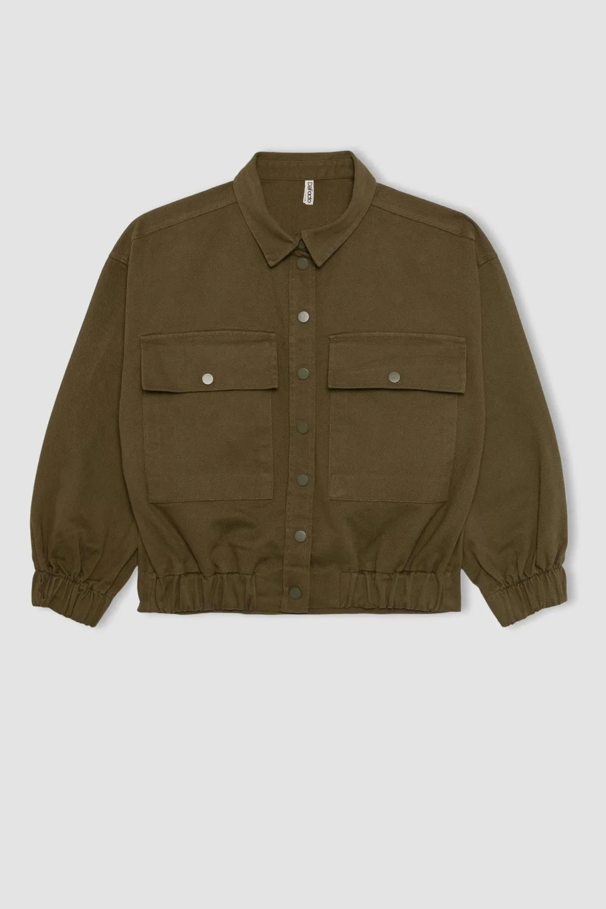 DeFacto  Langärmliges Gabardine-Hemd für Mädchen in Oversize-Passform