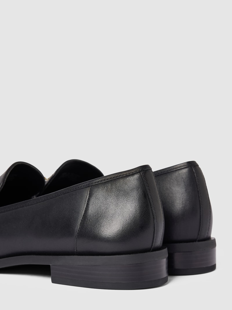 Penny-Loafer mit Label-Applikation Modell 'TIEGAN' in schwarz