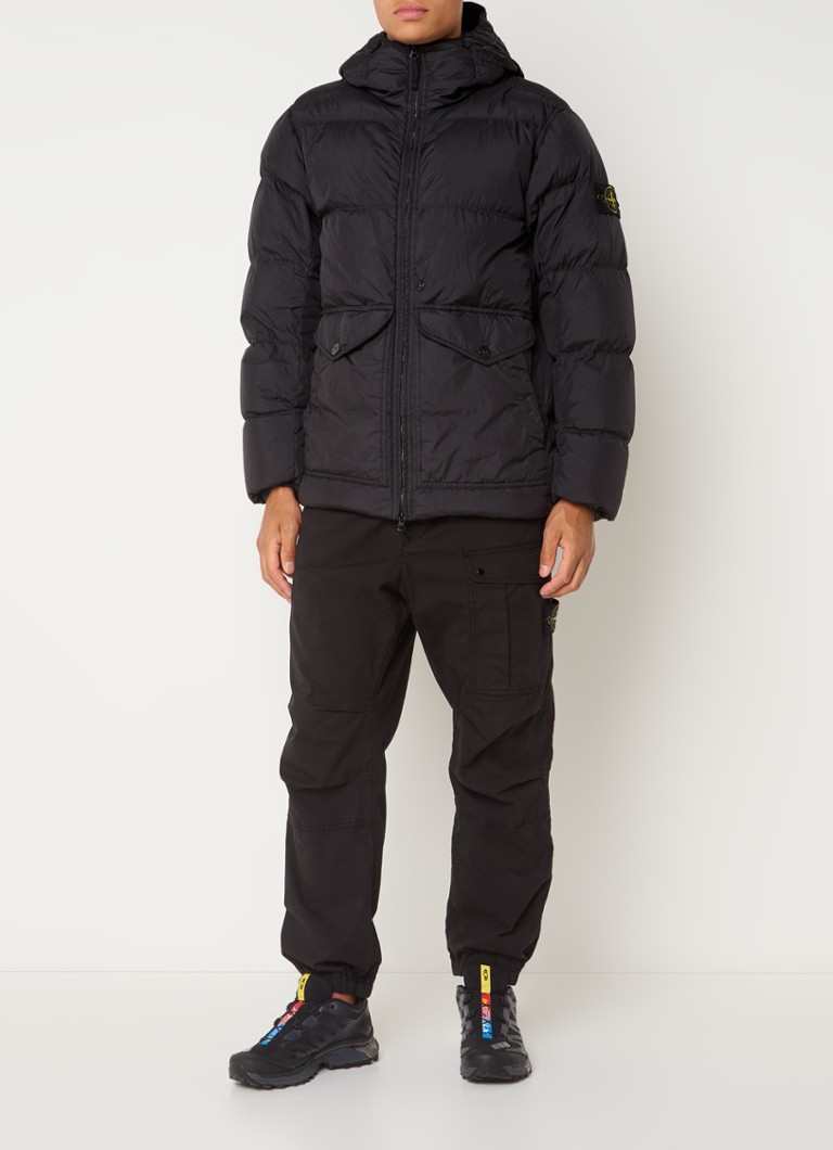 Μπουφάν Stone Island 40723 από πούπουλο με γέμιση από φτερά και τσέπες με καπάκι