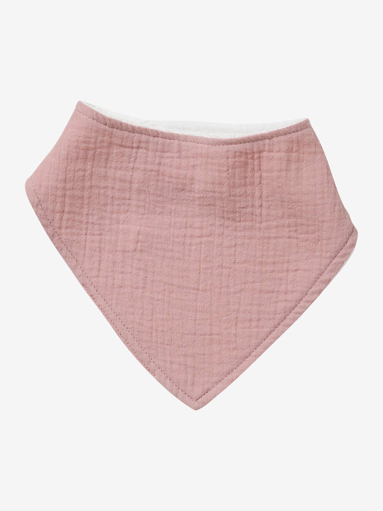 Vertbaudet 3er-Pack Baby Lätzchen/Halstücher - rosa mäuse landhaus
