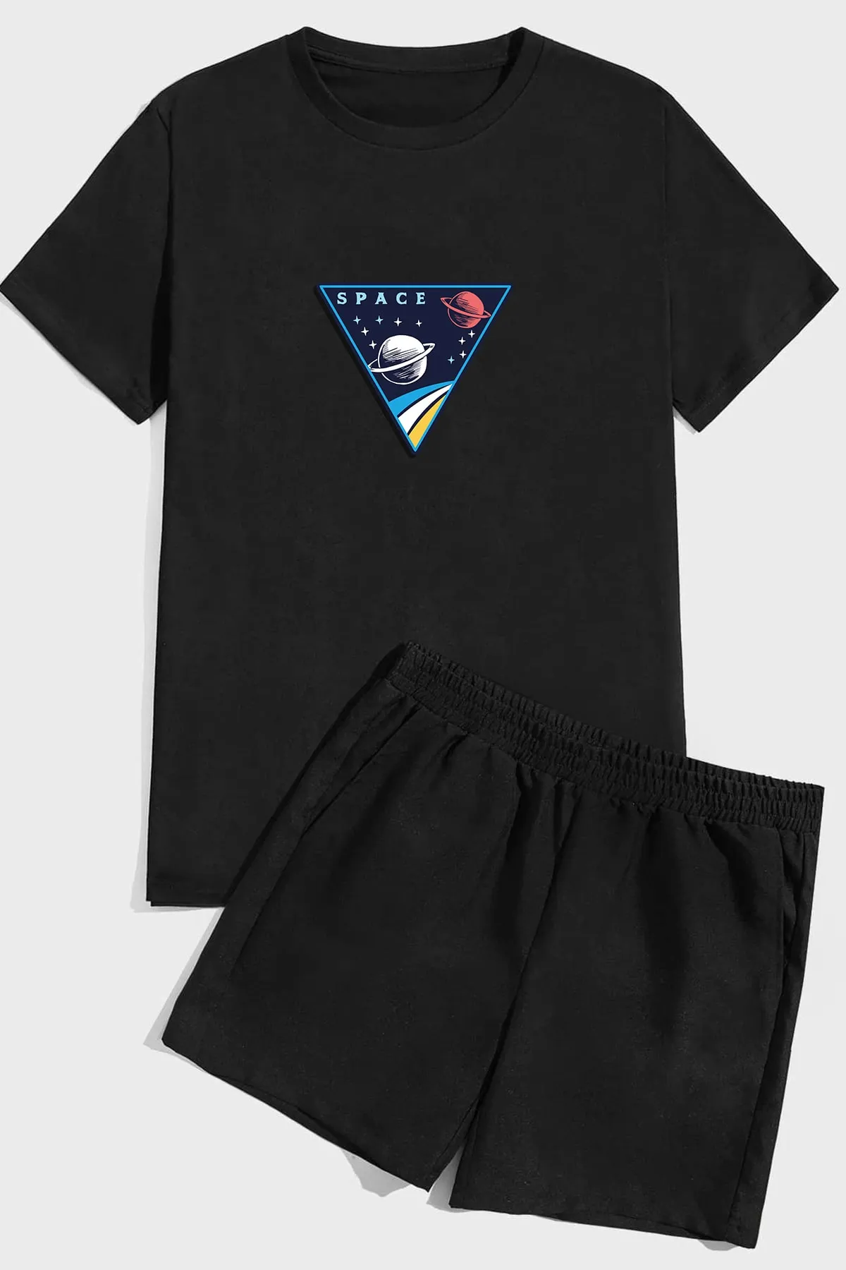 uyguntarz  Shorts-Set mit Weltraum-Print