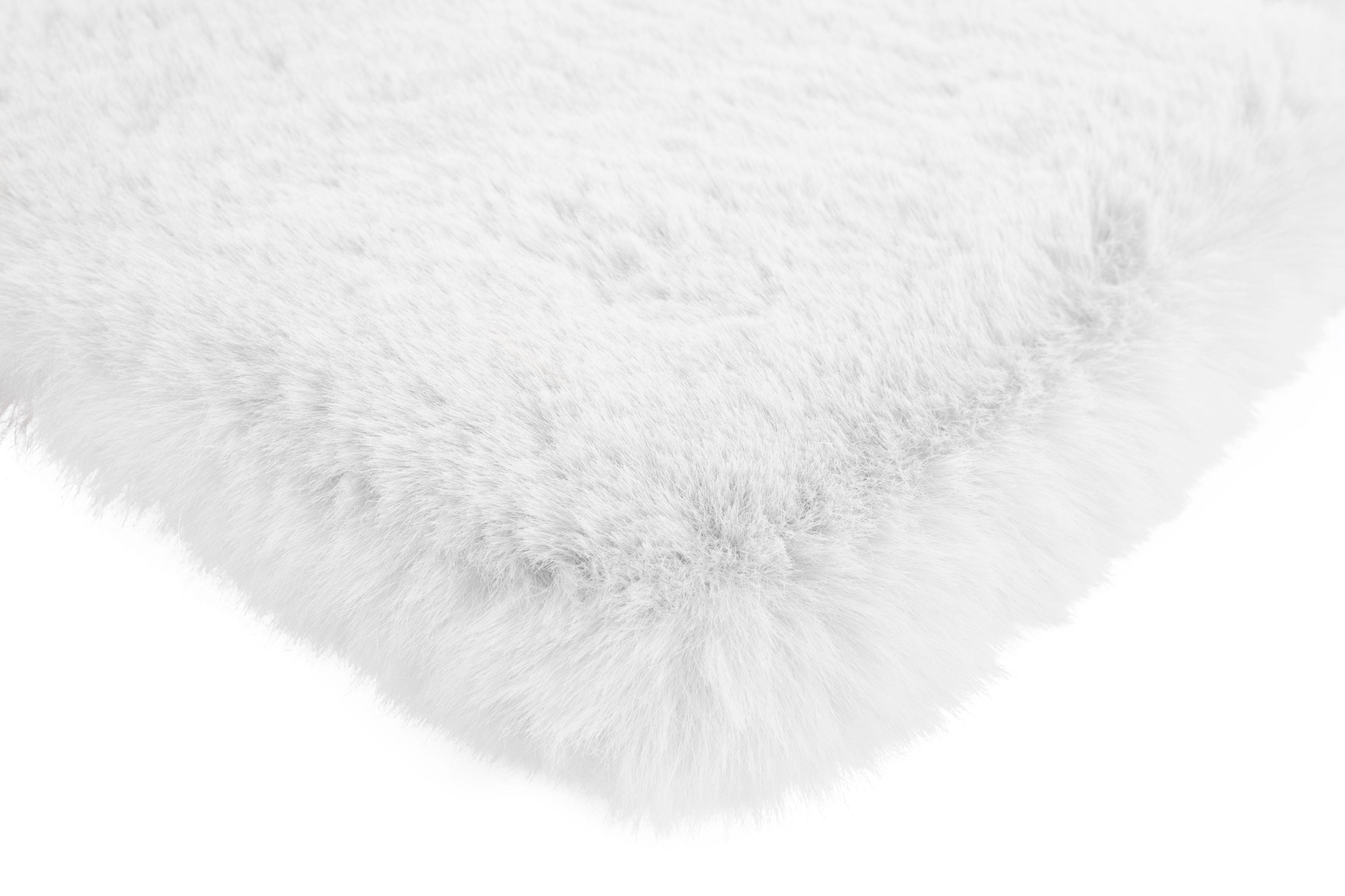 Fellteppich Alvin, andas, rechteckig, Höhe: 45 mm, Teppich in Kaninchenfell-Optik und Haptik, Kunstfell