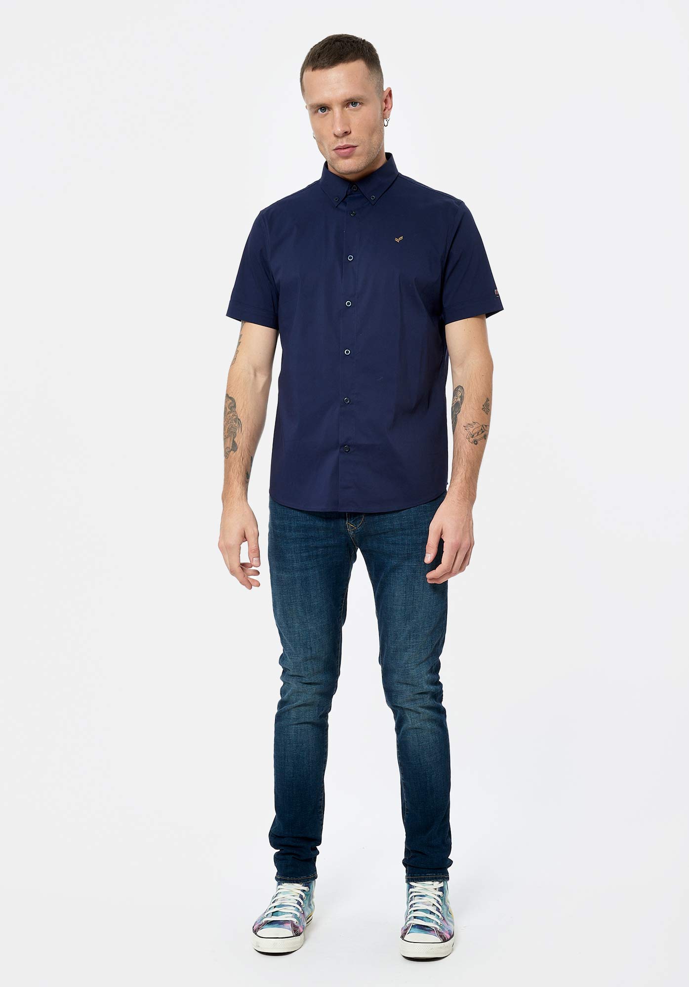 PARAJ  Chemise bleue Homme