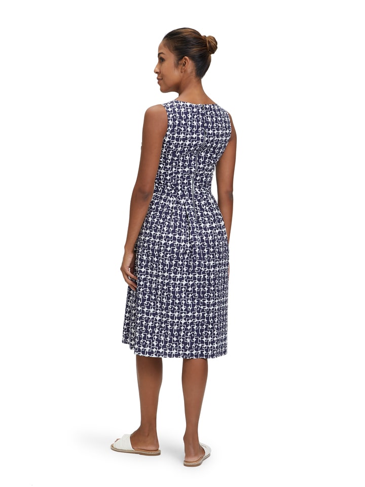 Vera Mont Kleid in Weiß/ Dunkelblau günstig kaufen