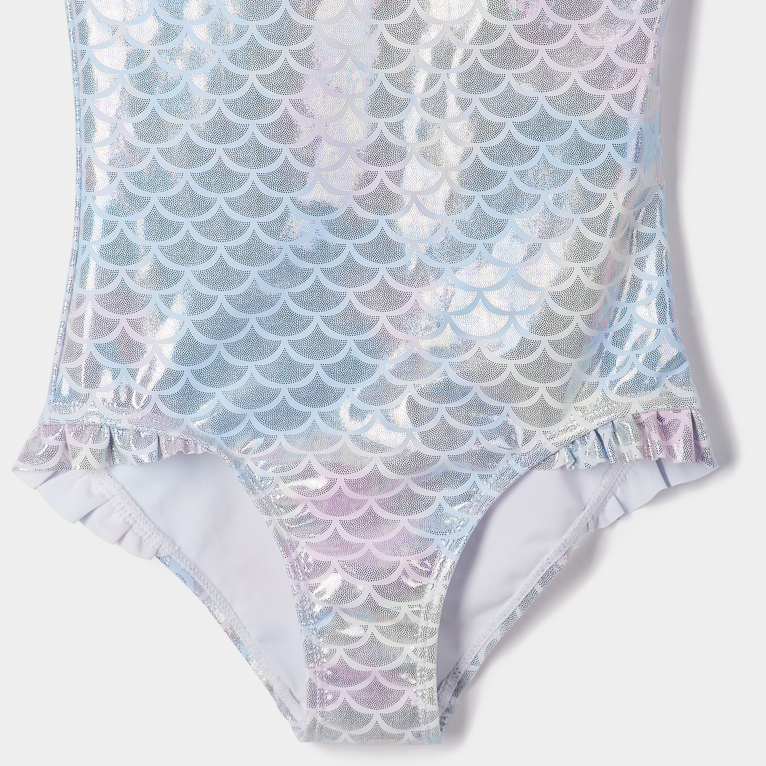 Maillot de bain une pièce avec bonnet parme fille | La Halle