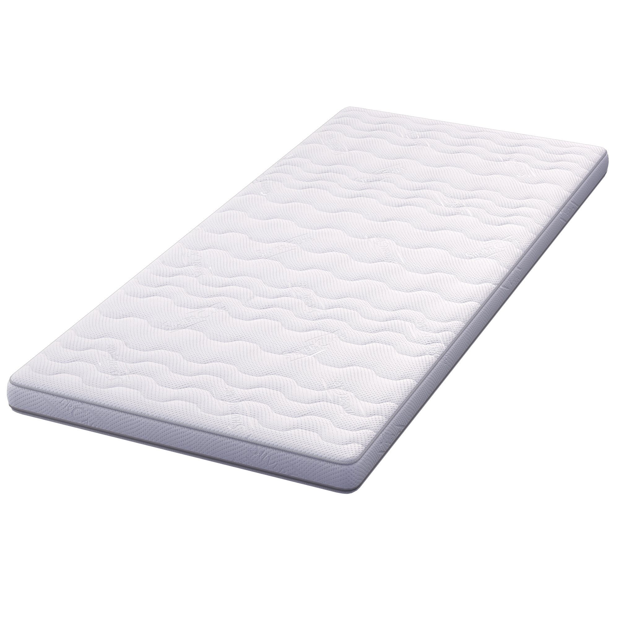 Topper, mein-schlafcenter, 9 cm hoch, Kaltschaum, (1-tlg), feste Matratzenauflage, druckentlastend, waschbarer Bezug 60°C, Boxspringbett geeignet