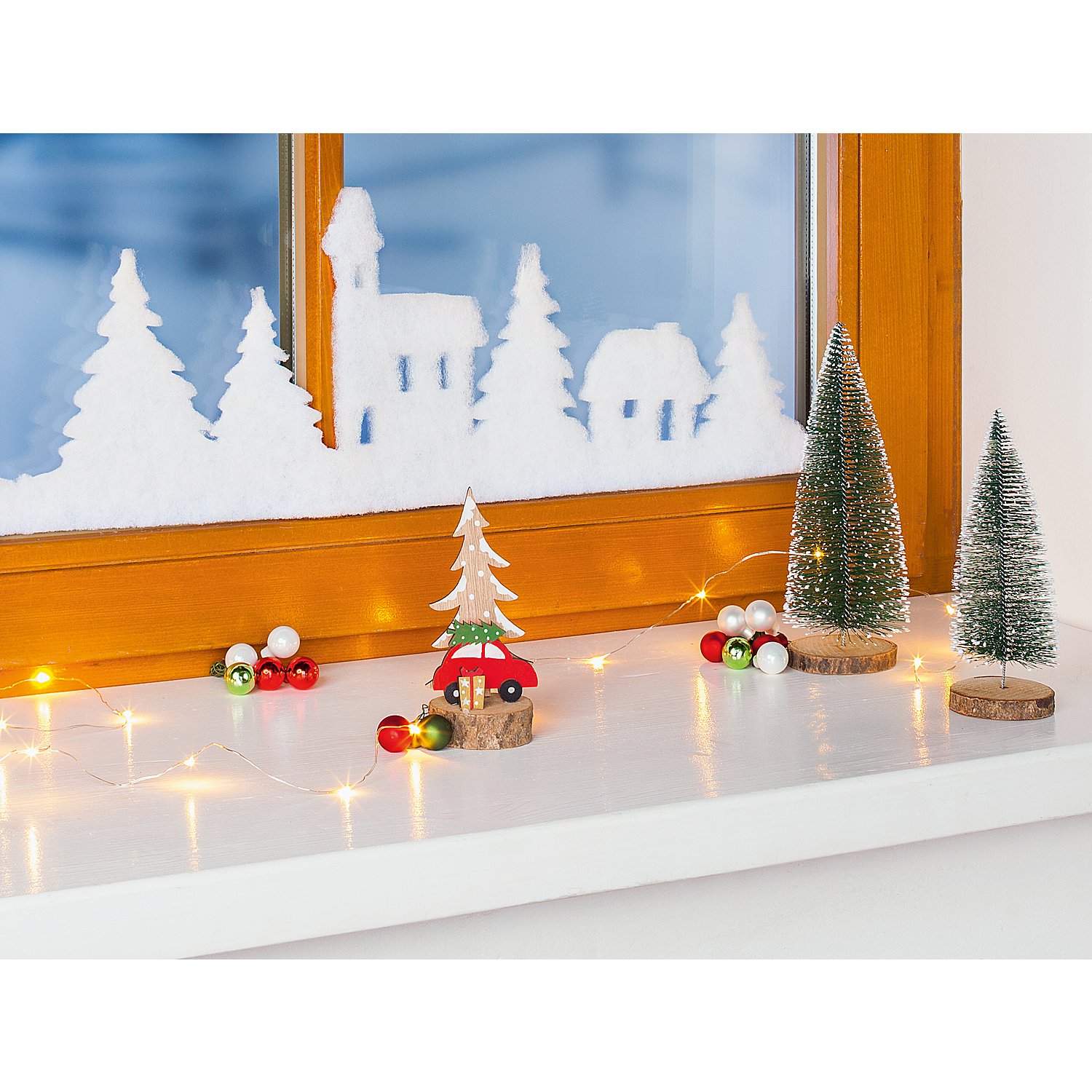 Weihnachtliche Fensterdeko 