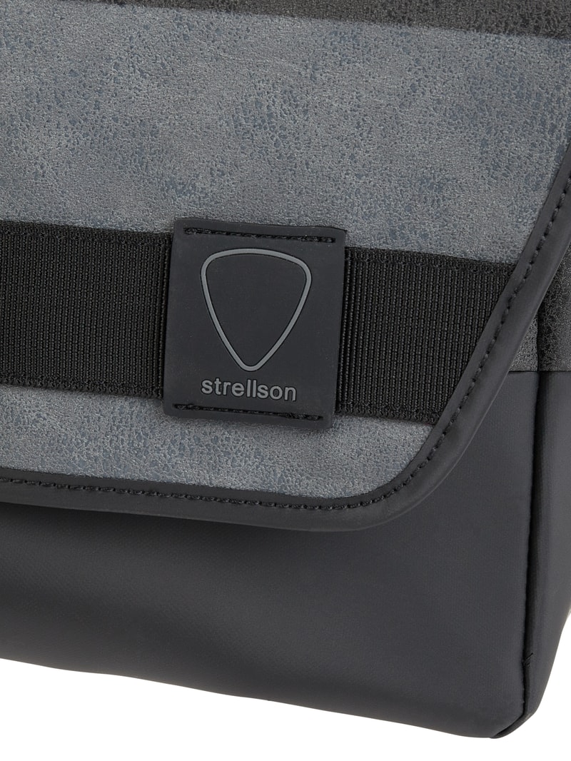 Messenger Bag mit gepolstertem Laptopfach Modell 'Finchley' in dunkelgrau