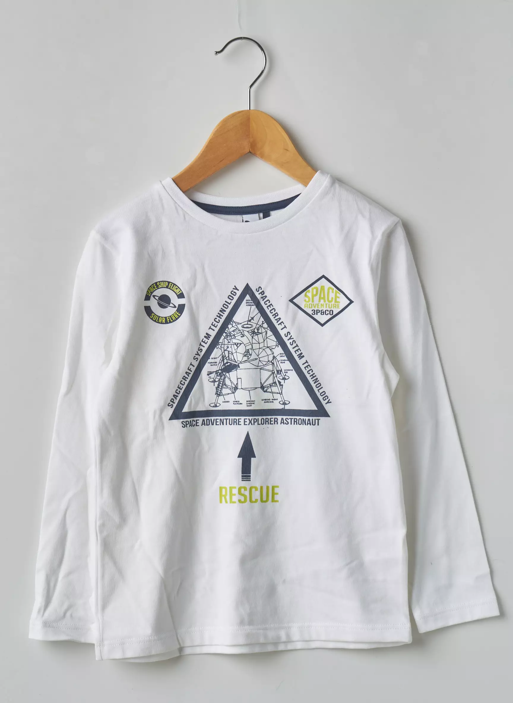 3 Pommes Tshirts Garcon couleur blanc