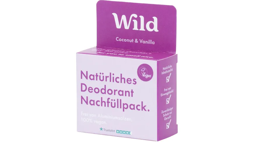 Wild Deodorant Coconut & Vanilla Nachfüllung 40 g