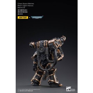 Warhammer 40k Actionfigur 1/18 Black Legion Havocs Marine 02 13 cm