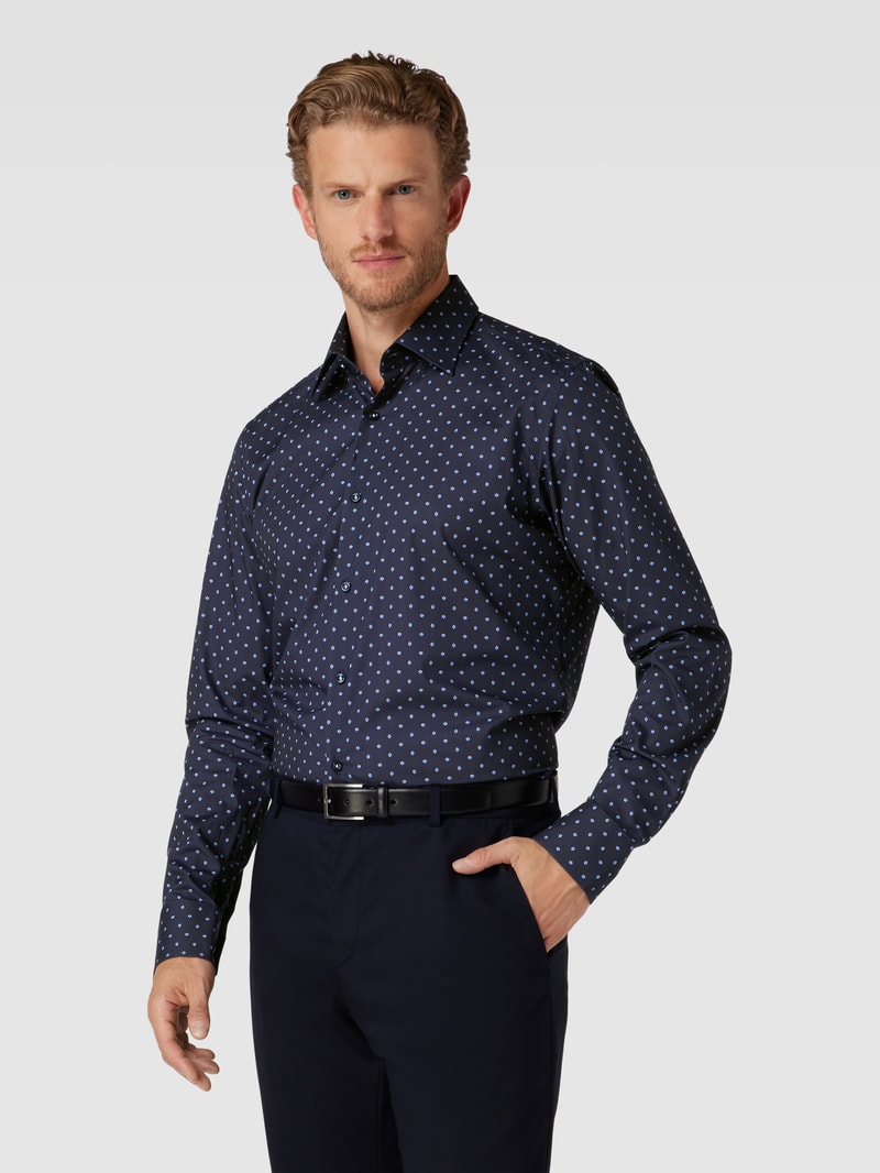 Regular-Fit Business-Hemd mit Kentkragen Modell 'Joe' in bleu