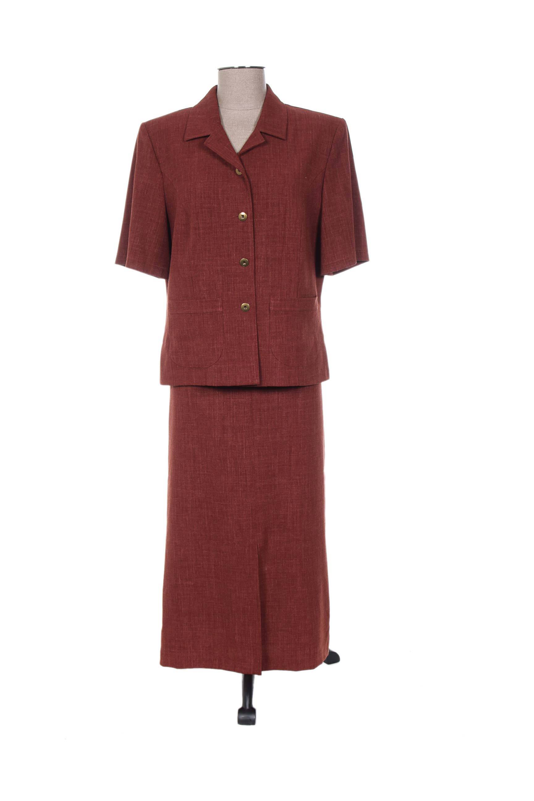 Francoise De France Jupe Veste Femme couleur marron